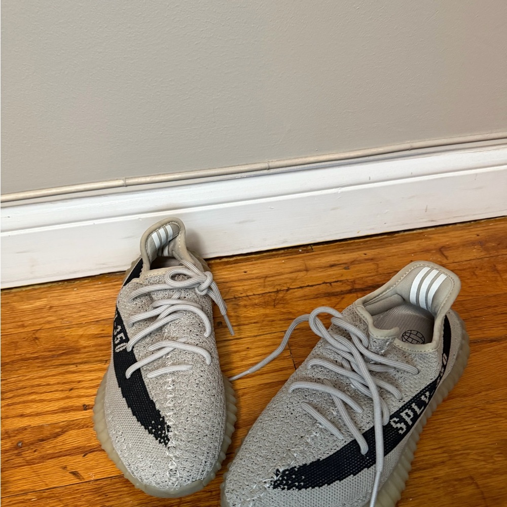 Yeezy Gray and Black Sneakers